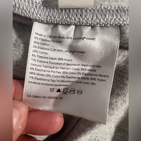 Lululemon Warm Down Jogger II Heathered Core Medium Grey size 12 worn once EUC - Picture 10 of 11